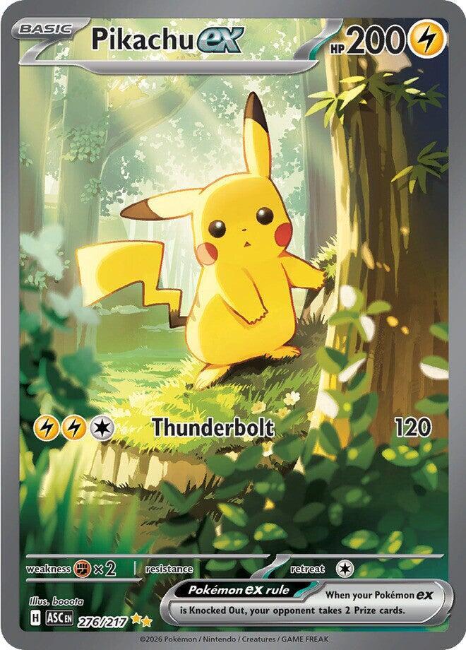 Pikachu ex card